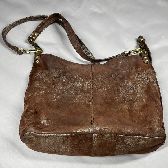 Hobo Pier Convertible Bag Coffee Galaxy Crossbody/Shoulder Boho Leather Slouchy - Picture 4 of 16